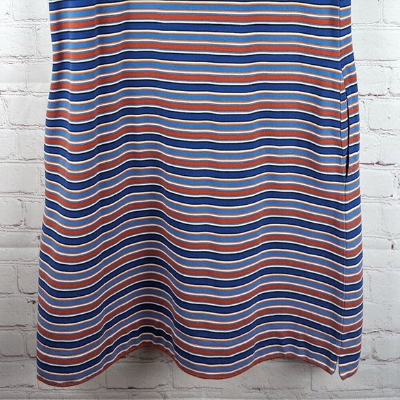 Lands' End Blue/Orange/White Striped Mini Dress - XS - Picture 8 of 8